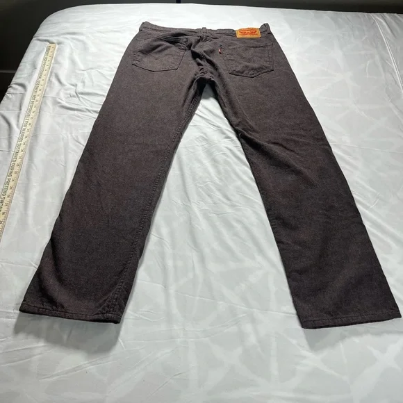 Levi's 505 Men’s pants Brown size 36X32 soft comfortable - Picture 10 of 14